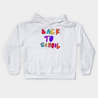 Back to school colorful Kids Hoodie